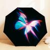 1pc Butterfly Light Automatic Folding Umbrella 8 Rib Iron Frame,  Suitable for Travel, Daily Use, Birthday, Women & Men Gift c1231028