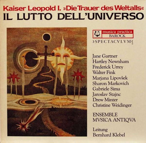 

LP Record LEOPOLD I JANE GARTNER HARTLEY Il Lutto DellUniverso The Sorro SCK70365 Christophorus 1979 Germany Classical Used