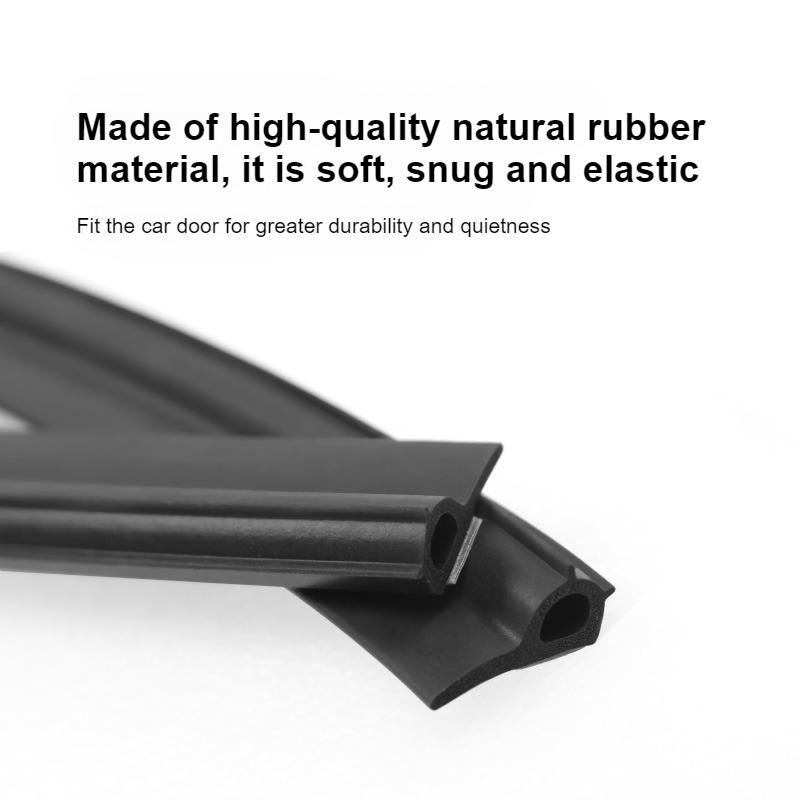 Car Door Sill Sealing Strip for Tesla Cybertruck 2025 Rubber 4PCS Soundproofing Strip Door Seal Soundproof Kit Car Accessories