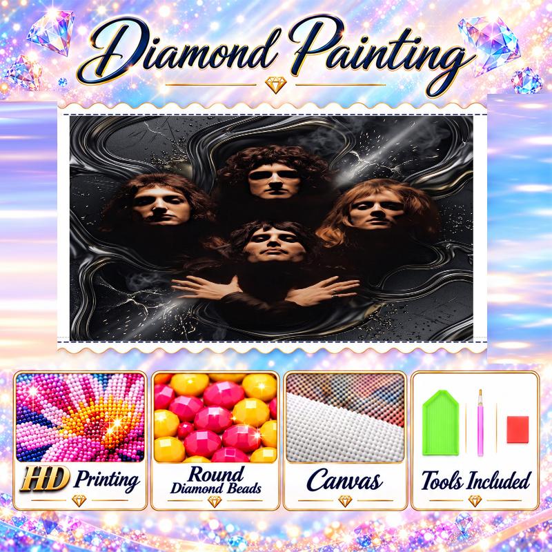 Queen Diamond Painting Kit 5D Full Drill DIY Diamond Mosaic Wall Art Home Decor
