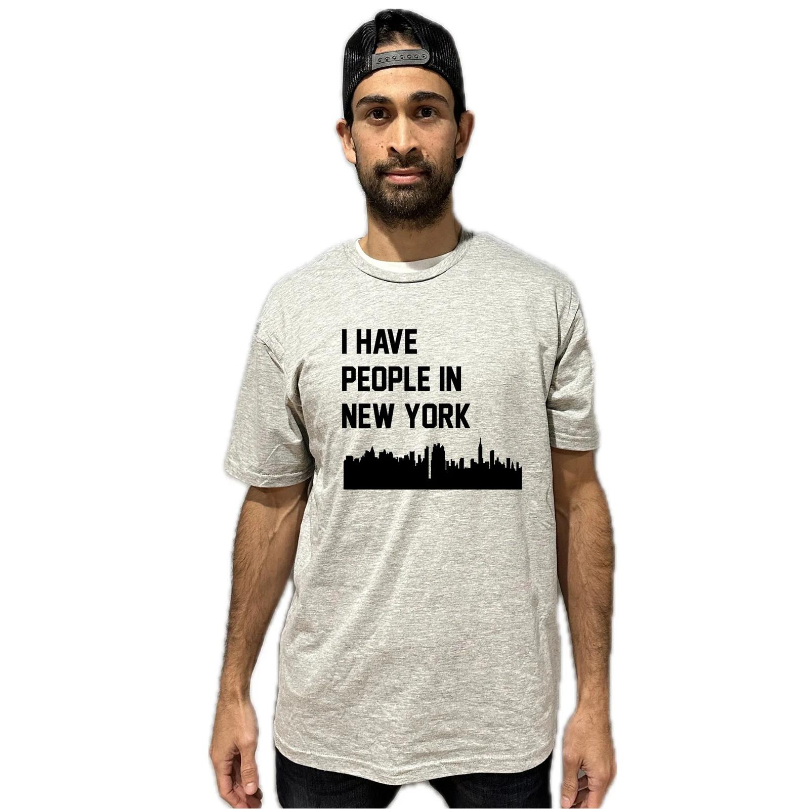 I Have People In New York City Skyline T-Shirt L