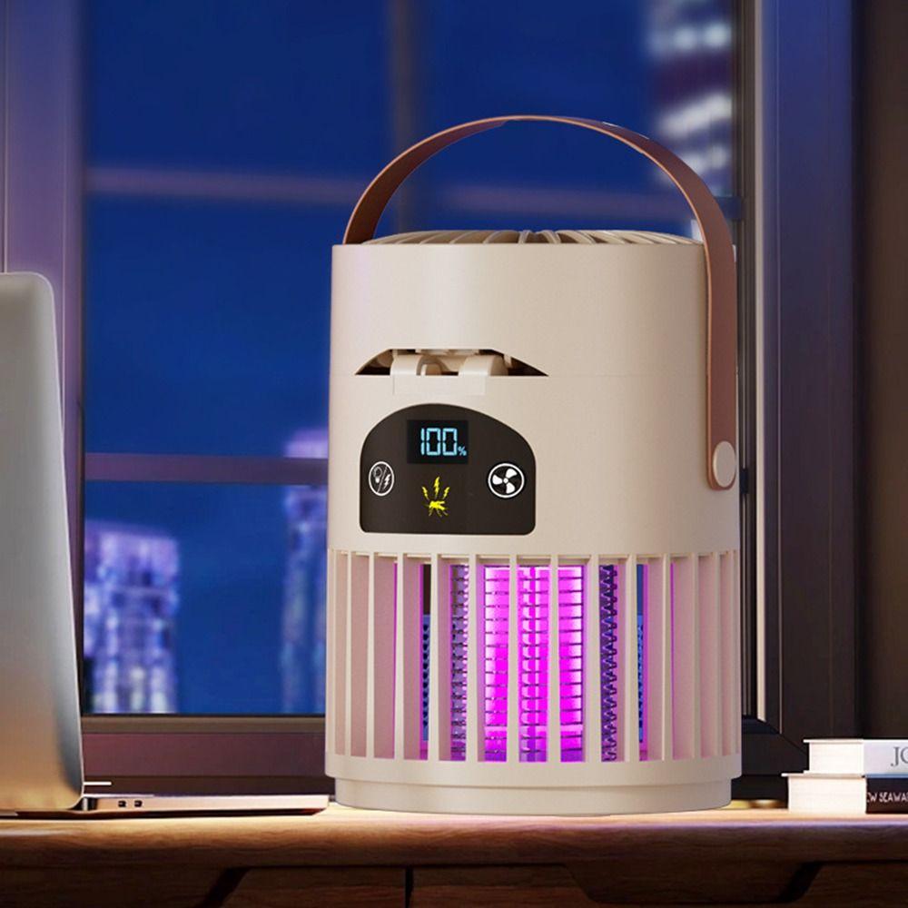 Wall Hanging Mosquito Killer Lamp Fan 3-in-1 Flying Insect Trap Bug Zapper Trap Lamp  Outdoor