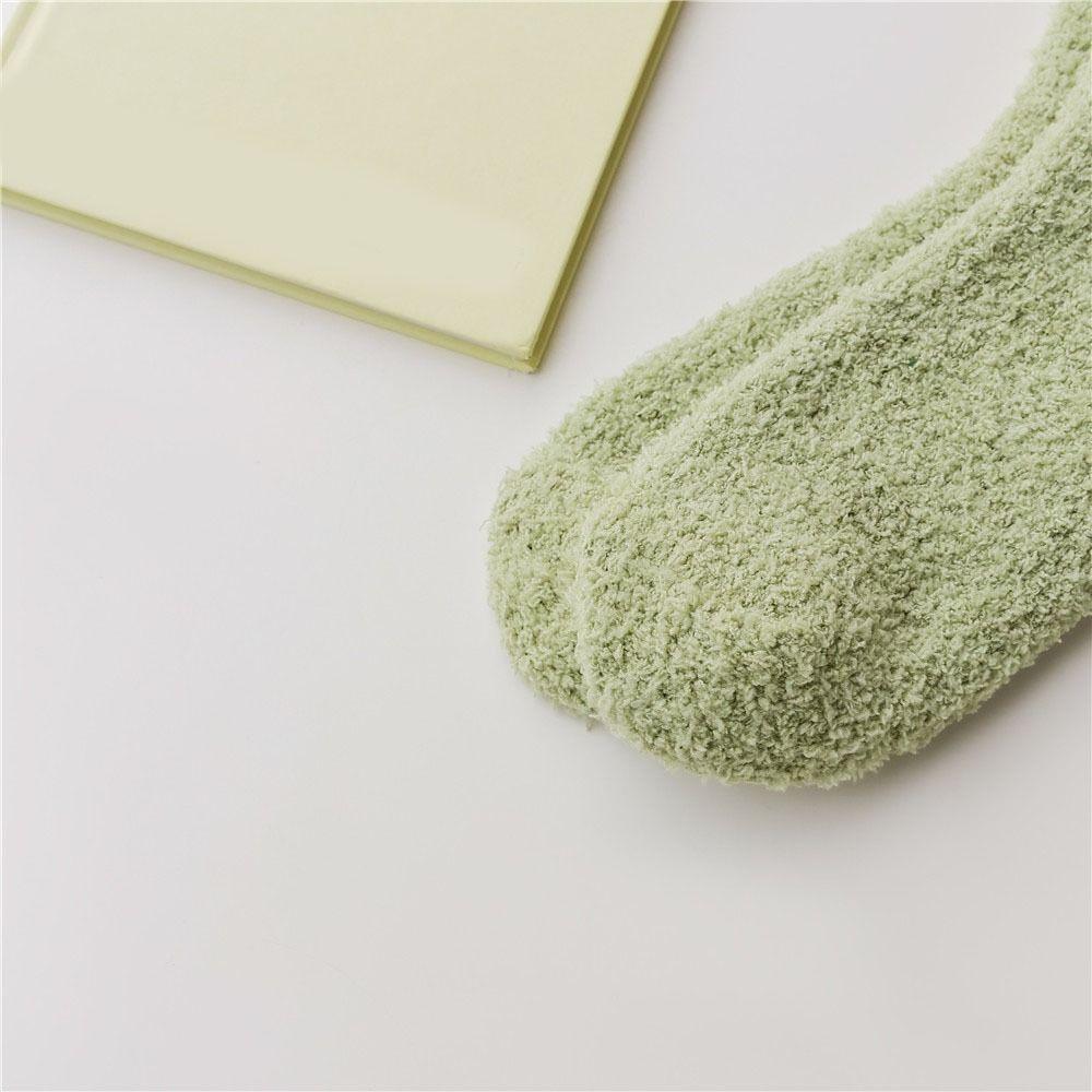 6Pairs Thickened Floor Plush Socks Winter Warm Socks Women Sweet Coral Fleece Socks  For Female Men
