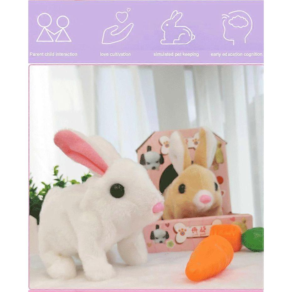 Educational Interactive Bunny Toys Bunnies Can Walk And Talk, Easter Plush Stuffed Bunny Toy