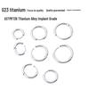 G23 Titanium Alloy Ear Cuff & Hoops Earrings for Men & Women - Plain Circle Body Piercing Jewelry