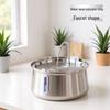 4L Stainless Steel Cat Water Fountain with Window - Automatic Drip Feeder and Circulation Filtration System