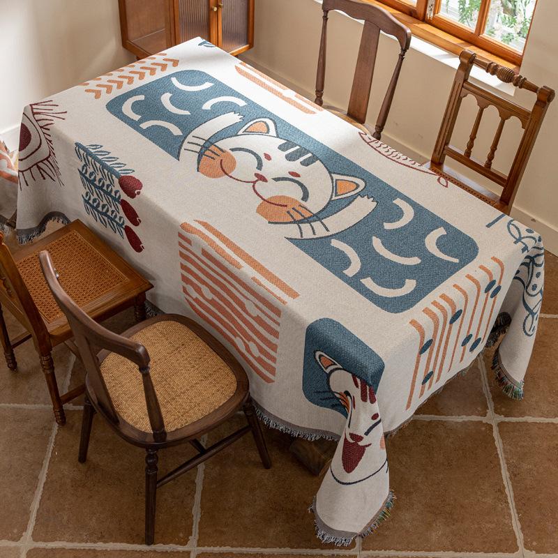 Böhmische doppelseitige rechteckige Tischdecke Picknickdecke