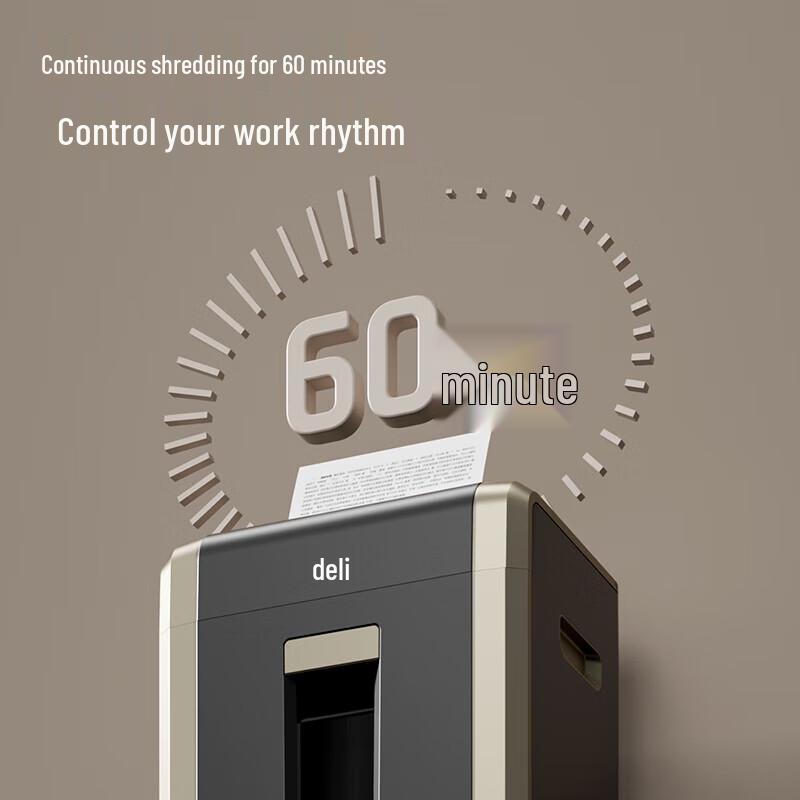 Deli GA705 High-Security Business Paper & CD Shredder CN plug (adapter included)