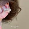 French Multi-layer Pearl Ear Clips for Women Without Ear Piercings New Niche Simple Ear Bone Clips Elegant and High-end Earrings