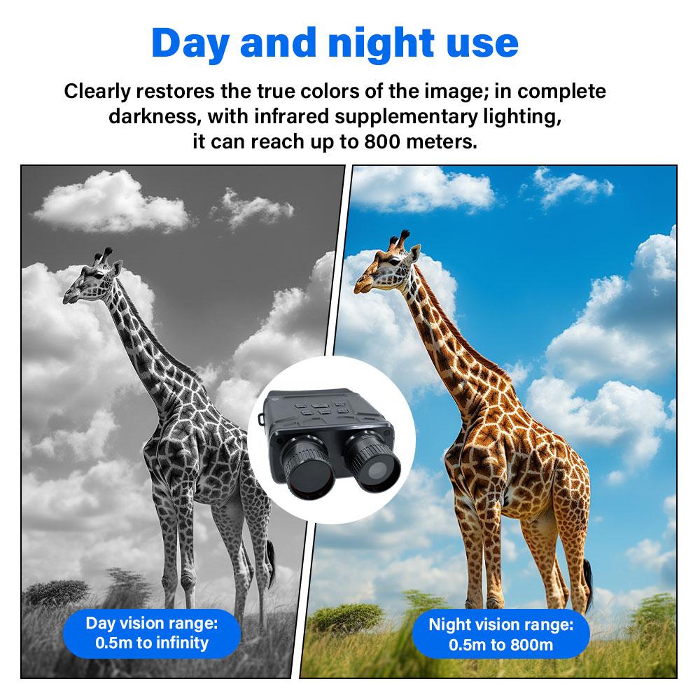 R6 850nm Infrared 1080P HD 5X Digital Zoom Hunting Telescope Outdoor Day Night Dual Use 300m Binoculars Night Vision Device