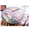 WS 838 Round 3-Compartment Disposable Meal Prep Containers
