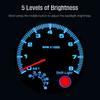 3.75"" Car Universal Silver Tachometer Gauge Blue Inter Shift Light 0-8000 RPM