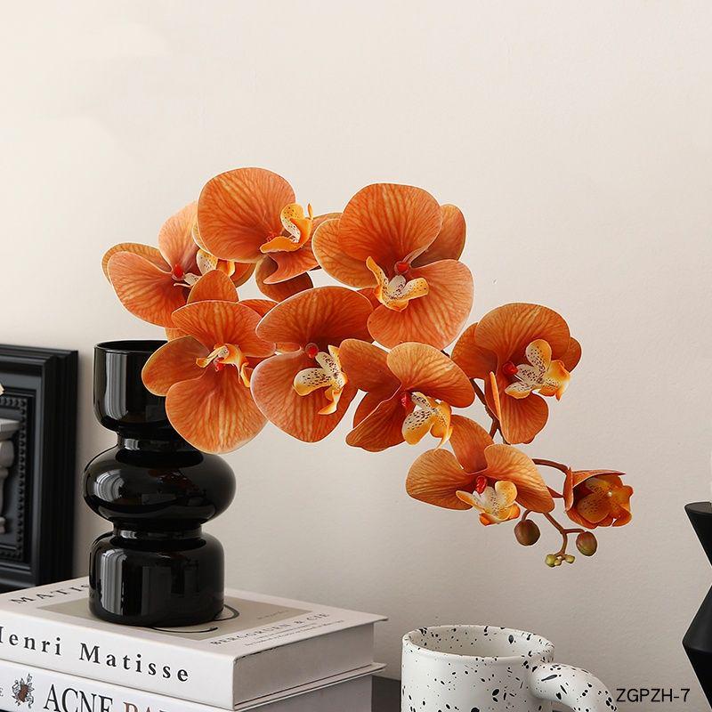 Bionic Phalaenopsis Orchid Artificial Flower Arrangement for Living Room or Coffee Table