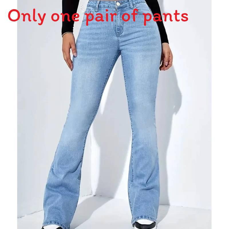 American Retro Wide Leg Denim Pants For Casual Streetwear With Pocket Design For Women