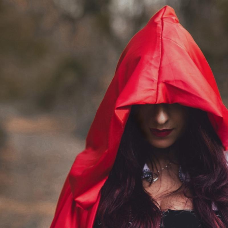 Halloween Hooded Cloak Hooded Robe Cloak Vampires Cosplay Cape 80cm/120cm/150cm Long Cape for Adult Kids