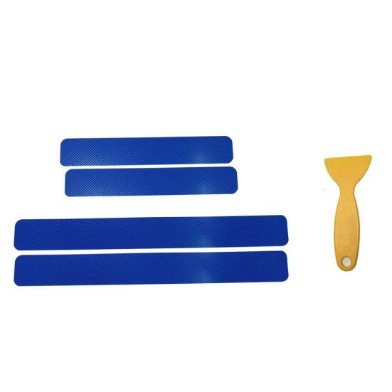 4D Carbon Fiber Car Auto Anti-Scratch Door Sill Plate Scuff Sticker Protector Tool