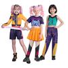 K-POP Demon Slayer Cosplay Kostüm Rumi Zoyi Mirai Dämonenjäger Halloween Performance Kostüm Outfit