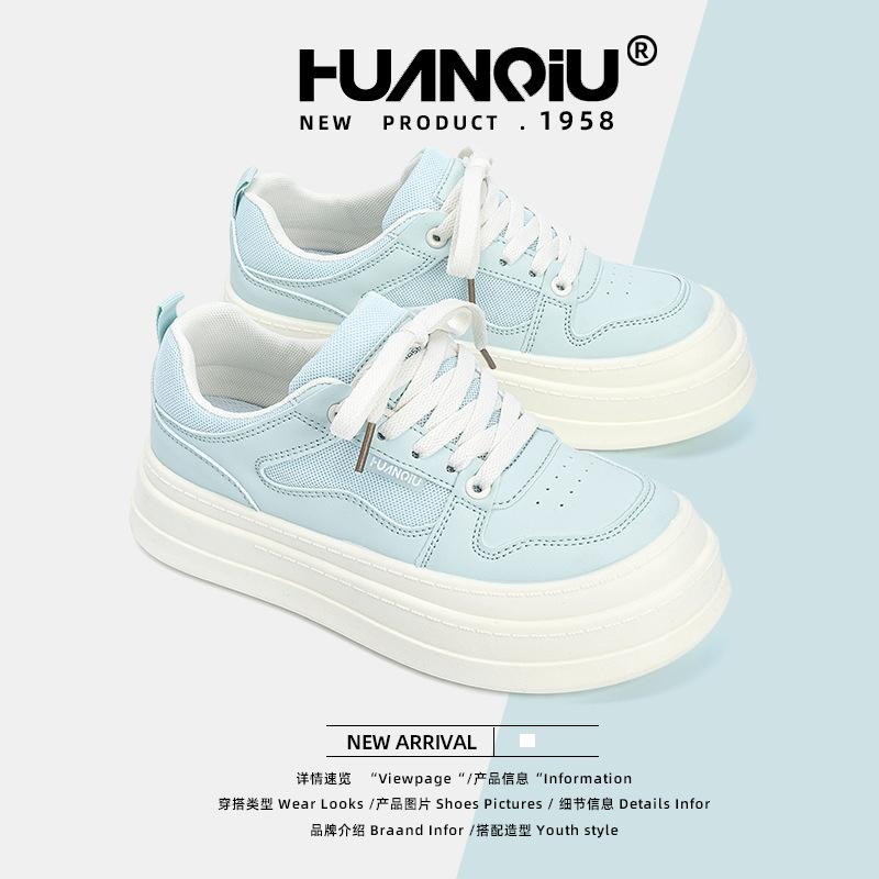 Global retro board shoes women's ZHQ5938 new summer little white shoes breathable platform shoes versatile soft-soled women's shoes