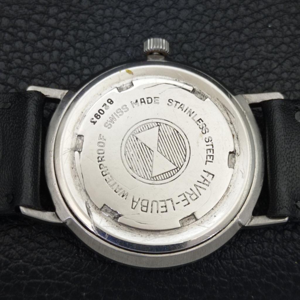 SWISS VINTAGE FAVRE LEUBA TWIN POWER 253 HAND-WINDING MENS WATCH A702050-5 R208-a702050