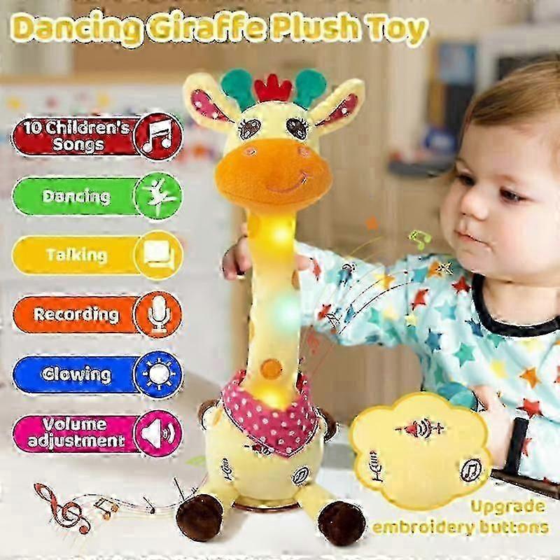 Musical Giraffe Toy - Sings Dances Repeats What You Say Dancing Giraffe Toy Giraffe Stuffed Animal Toys
