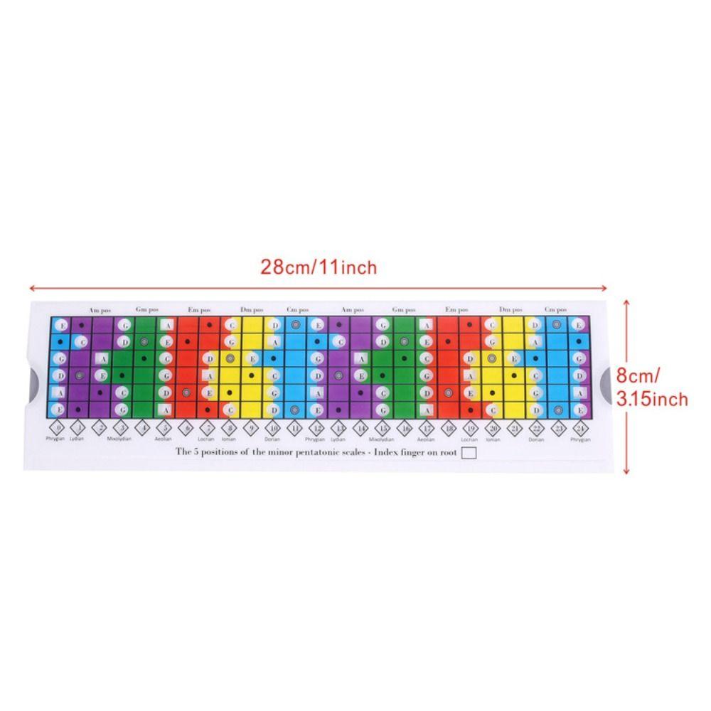 Diatonic and Mode Pentatonic Sliding Ruler Guitar Learning Ruler  Guitar Accessories