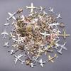 30pcs Mix Color Metal Aircraft Music Note Animal Charms For Jewelry Making Supplies DIY Earrings Bracelets Accessories Pendants