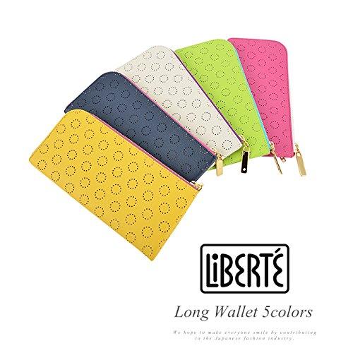 LiBERTE Zipper Long Wallet 0351046 Green L-shaped