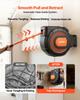 VEVOR Retractable Air Hose Reel, 30m x 9.5mm PVC Air Hose Max 300PSI, Enclosed Air-Compressor Hoses Reel Auto Rewind with 2m Lead in