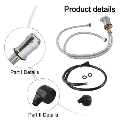 Flexible Spray Hose Salon Equipment Multiple Applications Zinc Alloy Construction Hygienic Shampoo Bowl Faucet