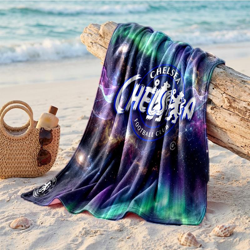 Chelsea FC Print Microfiber Beach Towel Quick Dry Absorbent Large Towel For Beach Swimming Travel