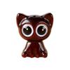 Rosewood Starry-Eyed Cat Keychain Charm - Creative Wood Carving Pendant for Phone and Bag Accessory
