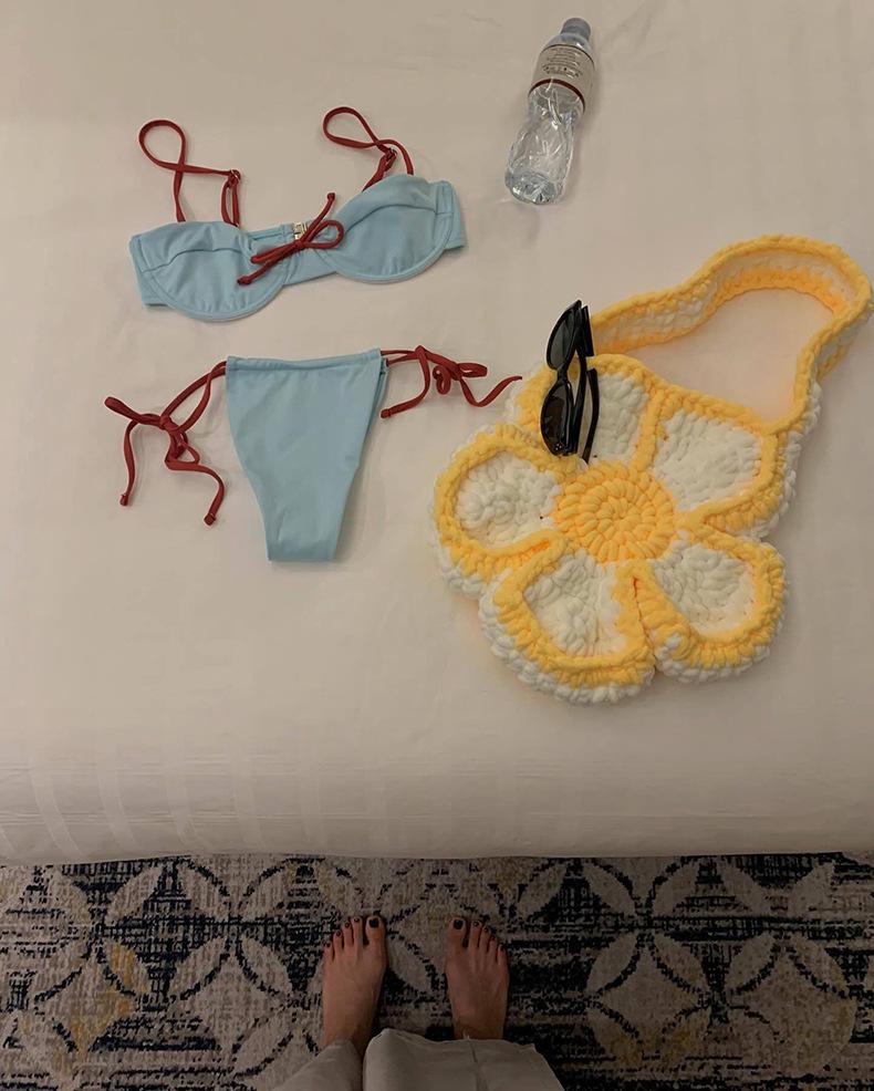 Women's Strapless Tie-Up Bikini - Sexy Two-Piece Swimwear for Resort