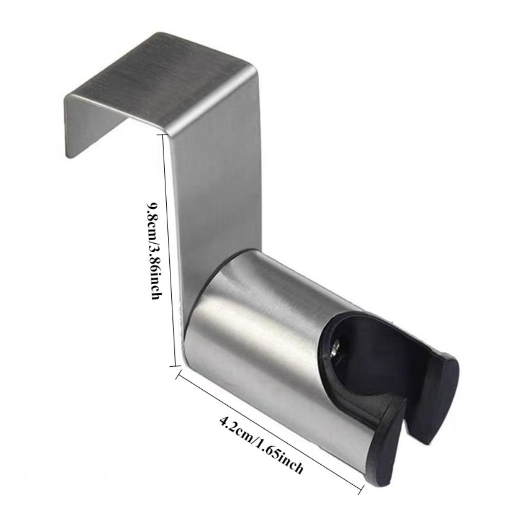 1PC Stainless Steel Bidet Sprayer Holder Toilet Shower Hook Hanger Bathroom Wall Mount Bracket for Hand Shower Attachment