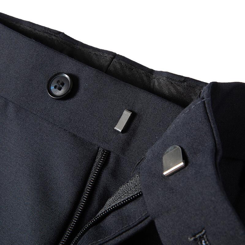 MONTAGUT Men's Worsted Wool Blend Straight-Leg Dress Pants