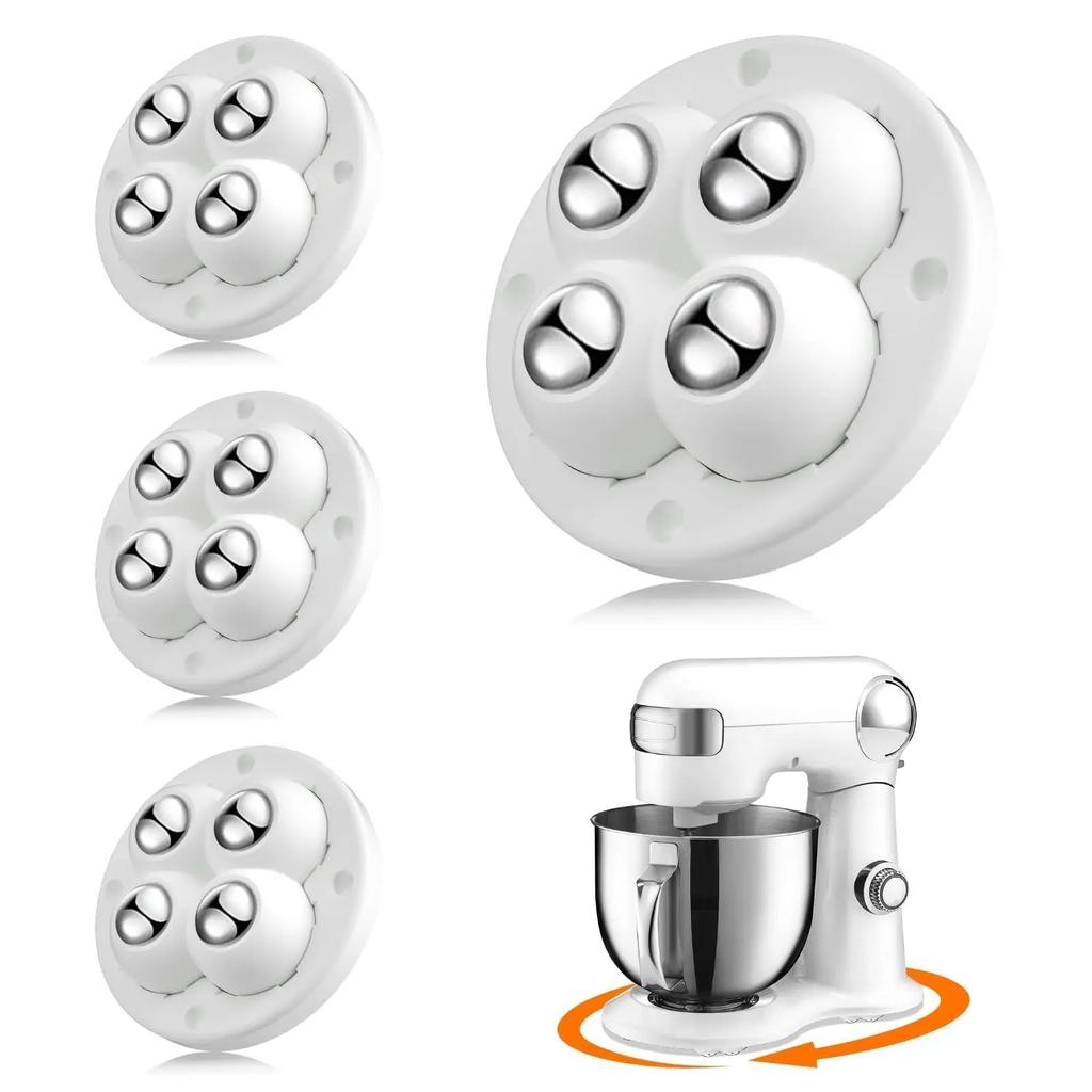 24Pack Self-Adhesive Mini Swivel Casters, 360° Rotatable Universal Wheels, Heavy-Duty Double Ball Bearings for Kitchen Applianc