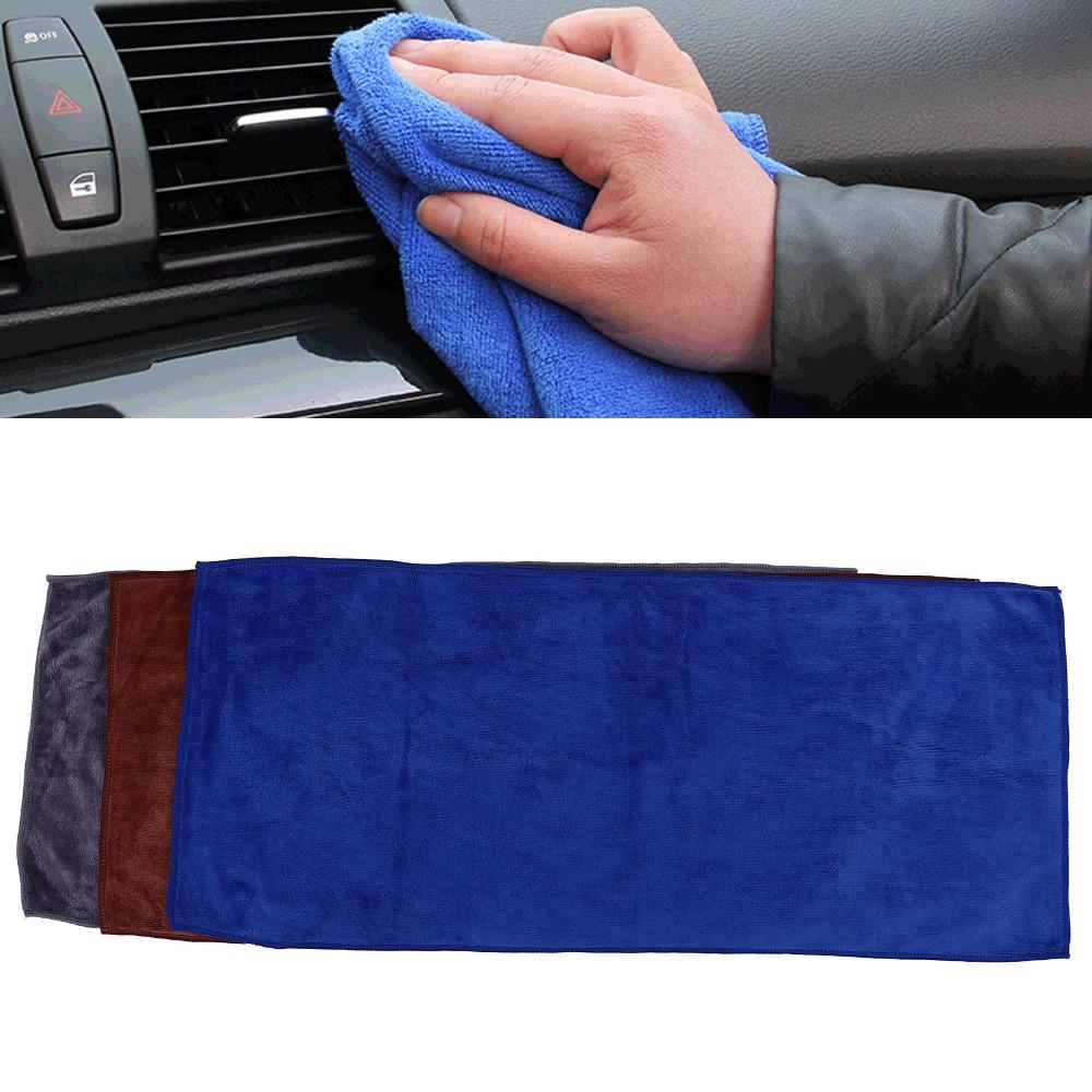 3pcs Super Absorbent Microfiber Car Towels Double Sided Car Wash Cleaning Cloth Car Washing