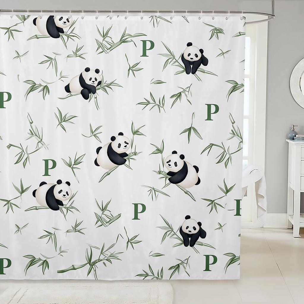 Pink Fox Shower Curtain Japanese Cherry Blossoms Bath Curtain Girls Teens Cute Cartoon Bathroom Shower Curtain Set Waterproof