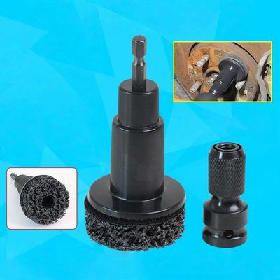 Automotive Wheel Hub Brush and Grinder Kit; Brake Grinding Rust Cleaner