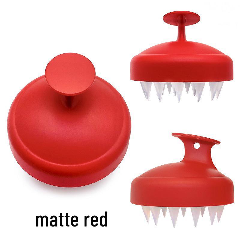 Korean Style Matte Silicone Scalp Massaging Shampoo Brush