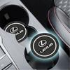 1/2Pcs PVC Car Silicone Coaster Water Cup Slot Non-Slip Mat Accessory For Lexus LS LC IS350 ES300h ES300 IS250 IS220d NX350h RX
