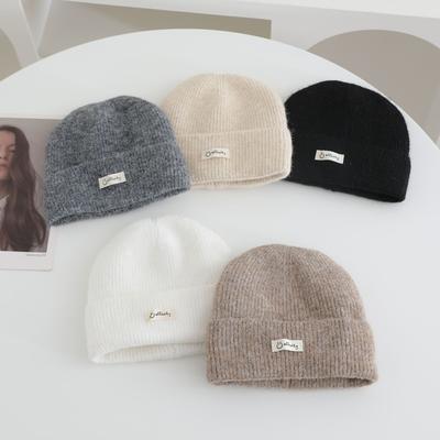 New Knitted Hats for Women In Autumn and Winter Thickened Cold Proof and Warm  Small Ear Protecting Hats That Show Off The Face