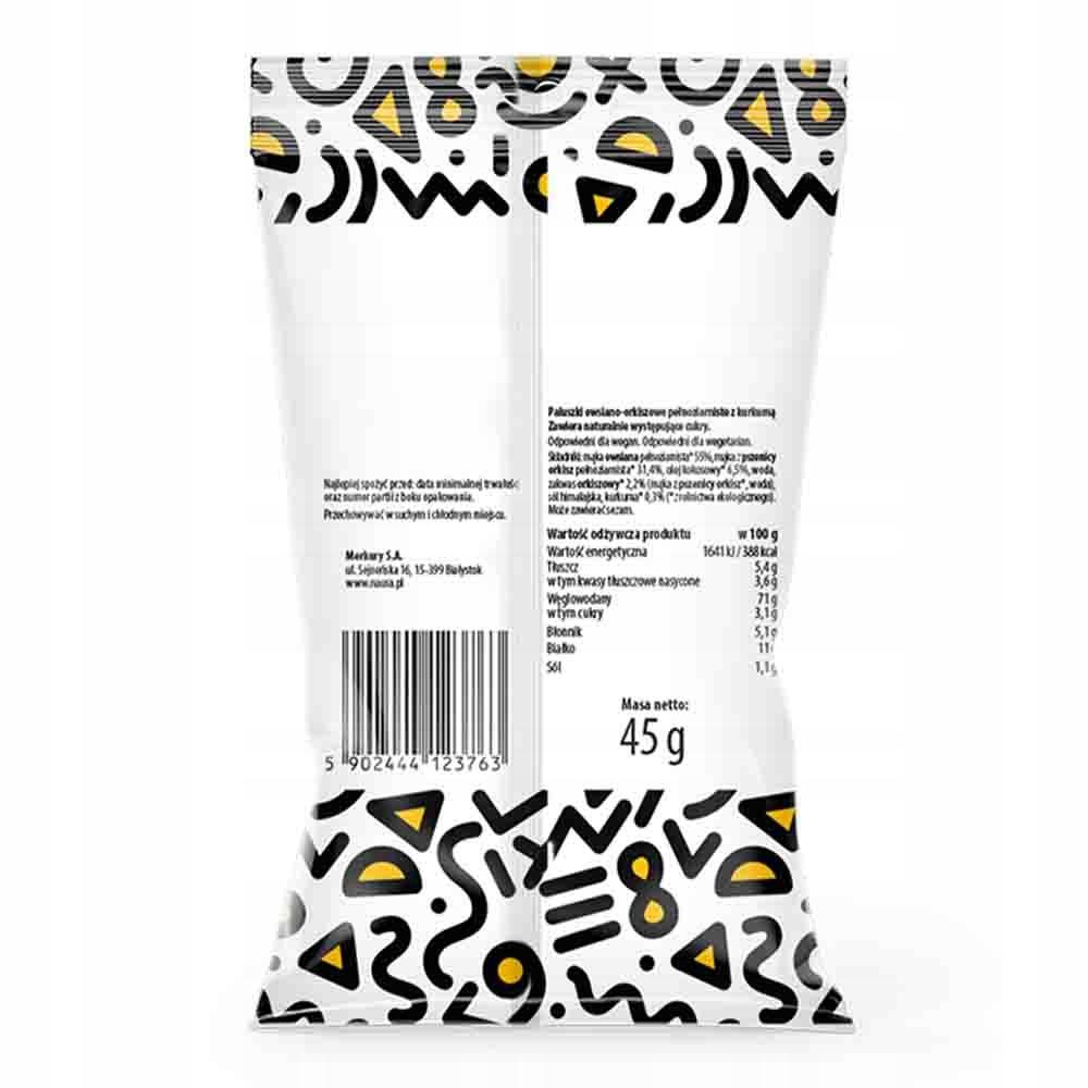 Wholegrain Oat-Spelt Sticks with Turmeric Organic 45g NAURA