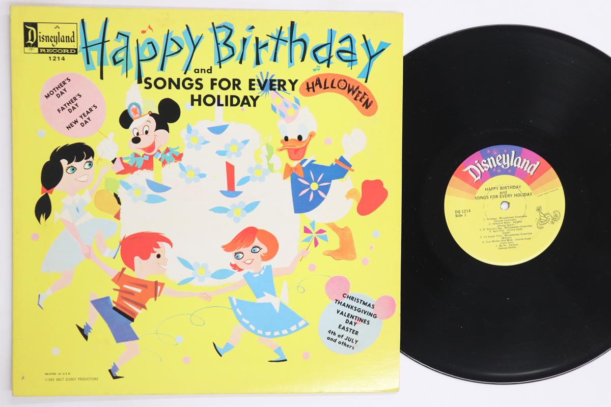 

LP Record VARIOUS Happy Birthday Songs And Songs For DQ1214 DISNEY 1981 US Childrens Used