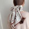 Fashion Neckerchief Skinny Hair Bands Women Silk Scarfs Long Headbands Bag Scarves 14x145cm Print Hairband Neck Scarf For Ladies