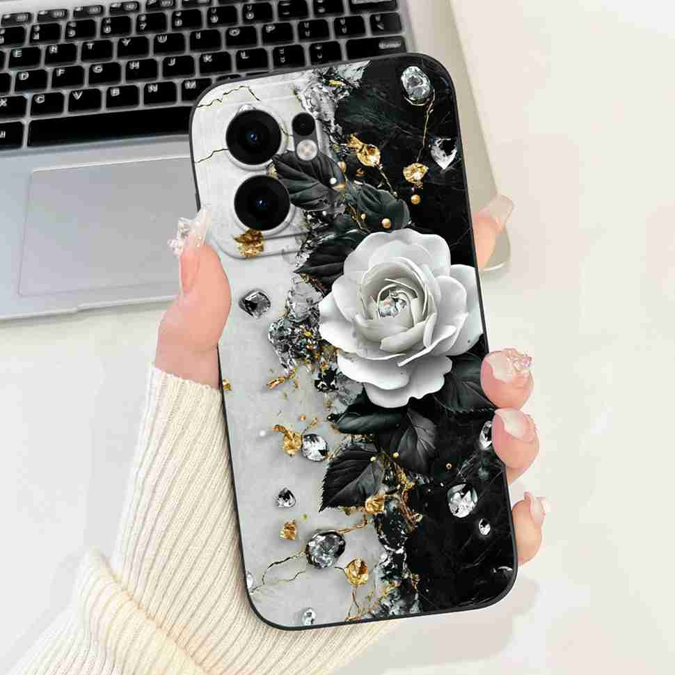 Flower Rabbit Case For OPPO Reno 13F 4G 5G Silicone Soft Cover For OPPO Reno13 F Reno13F 5G CPH2699 2025 Fundas Capas
