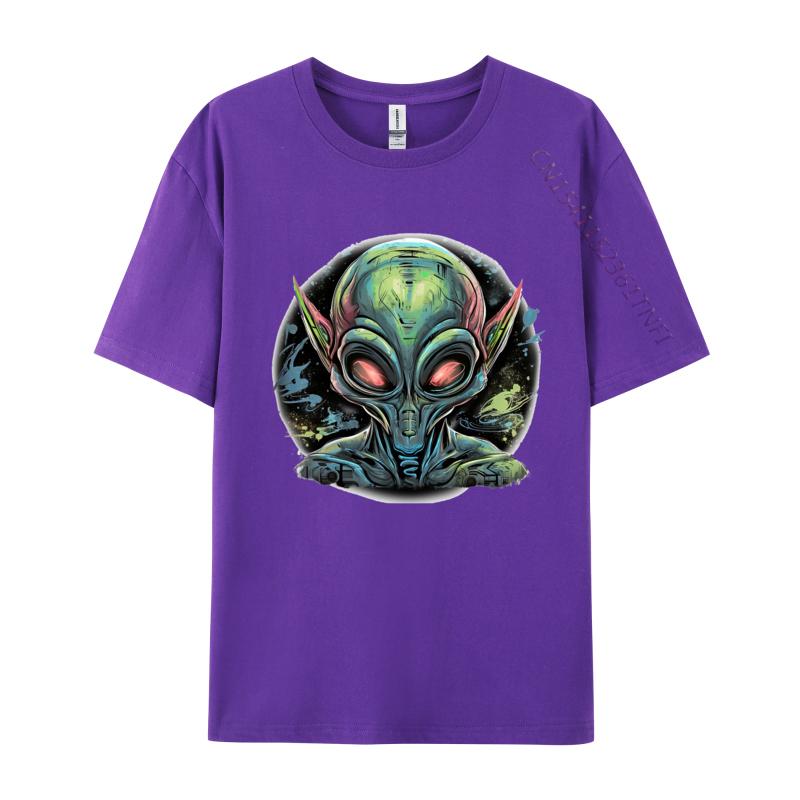 Extraterrestrial Alien T-Shirt Brand New T Shirts Print Tees Cotton Geek Casual Shirts Graphic Tee