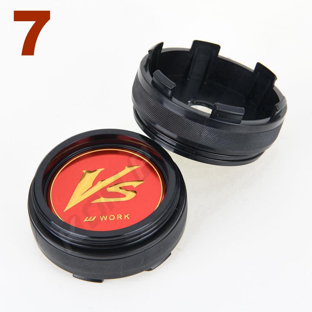4PCS 61MM OD / 57.5MM ID Sport Rim Cap WORK EMOTION MEISTER VS Sticker Centre Cap Rim Wheel Cover Cap Hubcaps