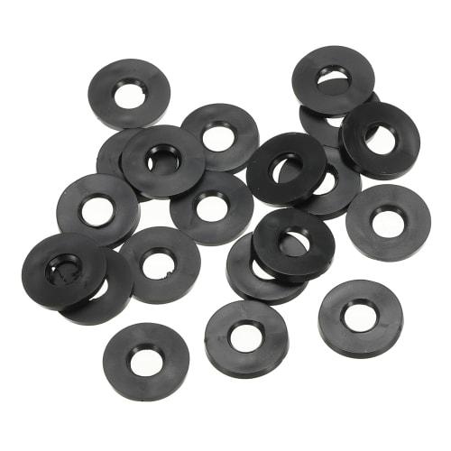 PATIKIL M6 Rubber Flat Washers, 20pcs, 6mm Inner Diameter, 13mm Outer Diameter, 1.6mm Thick, Sealing Spacer Gasket Ring for Faucet Pipes, Water Hose F