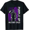 Soldat Lila Hoch Militärischer Kindermonat Flagge Unisex T-Shirt Unisex T-Shirt