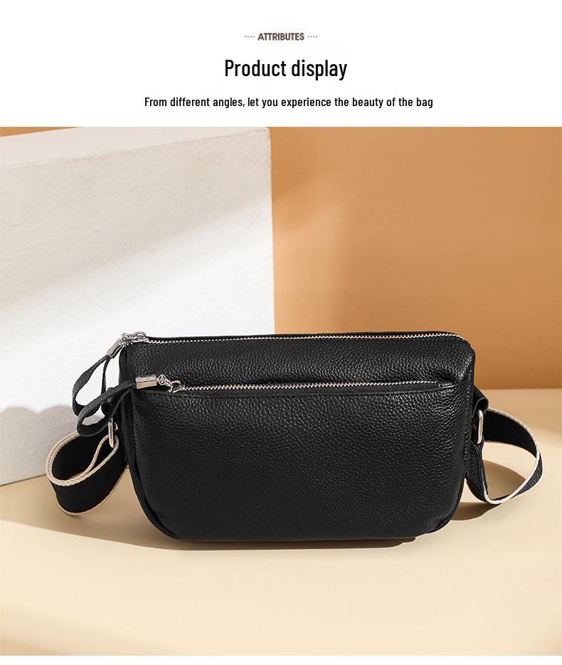 Women's Genuine Leather Large Capacity Handbag - Fashionable Crossbody and Shoulder Bag